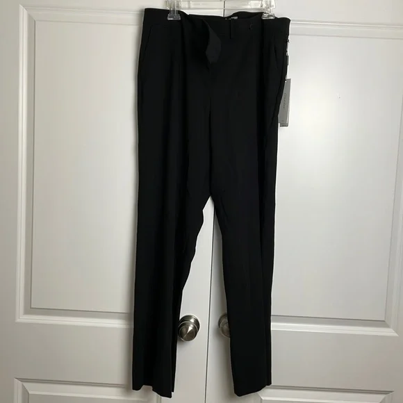 New Womens Calvin Klein Black Classic Fit Trousers Size 14